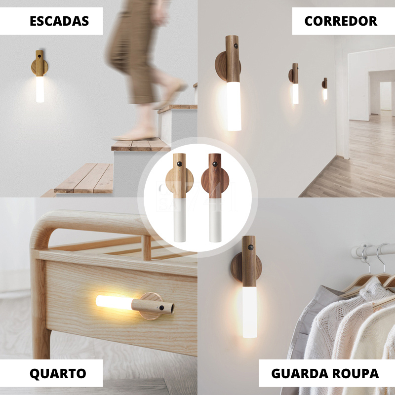 MotionBright™ – Luminária LED com Sensor de Movimento | [Compre 1 Leve 2] 🌟