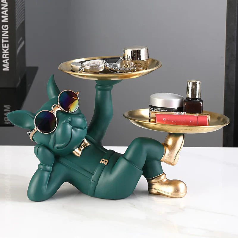 Escultura Bulldog Otto - Porta Chaves