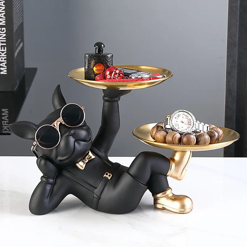Escultura Bulldog Otto - Porta Chaves